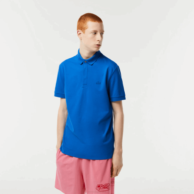 kxb azul VVL0A78 hombres Lacoste polo de piqué de algodón elástico smart paris