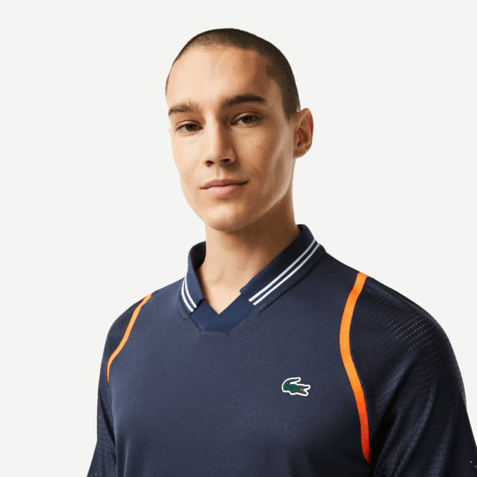 kxe azul VVL0A235 hombres Lacoste tenis x daniil medvedev polo