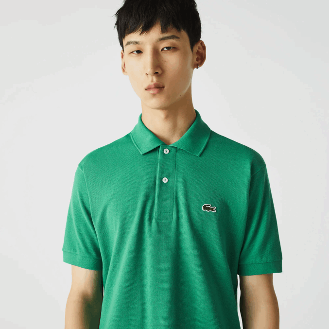 ldm verde VVL0A884 hombres Lacoste polo original l.12.12
