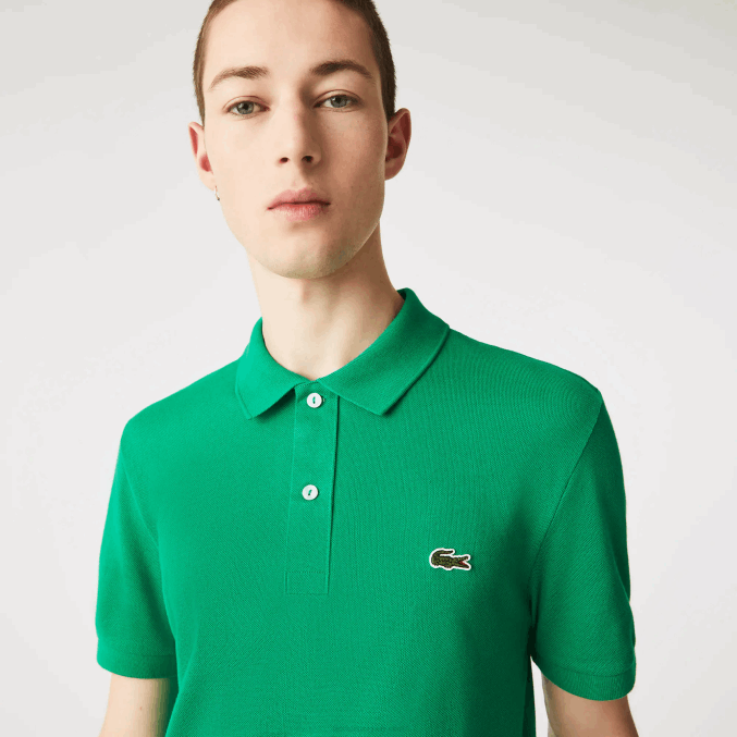 ldm verde VVL0A940 hombres Lacoste polo original l.12.12 slim fit
