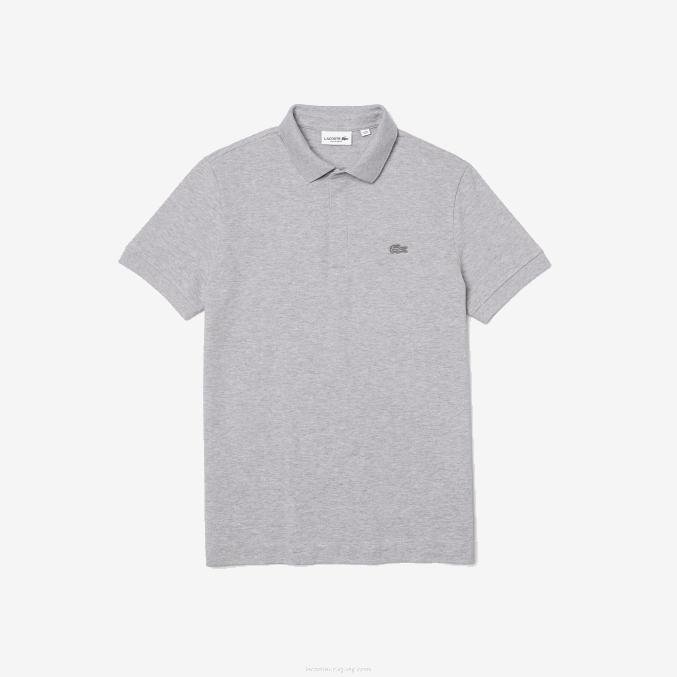 lomo gris cca VVL0A659 hombres Lacoste polo de piqué de algodón elástico smart paris