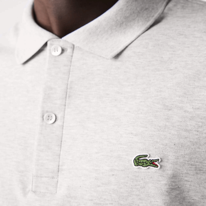 lomo gris cca VVL0A798 hombres Lacoste polo de algodón pima regular fit