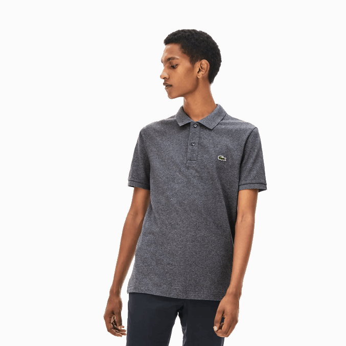 lomo gris e8g VVL0A937 hombres Lacoste polo original l.12.12 slim fit
