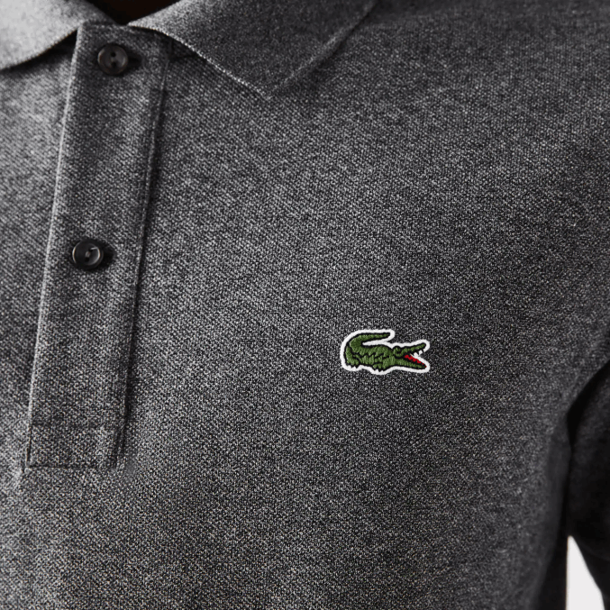 lomo gris e8g VVL0A937 hombres Lacoste polo original l.12.12 slim fit