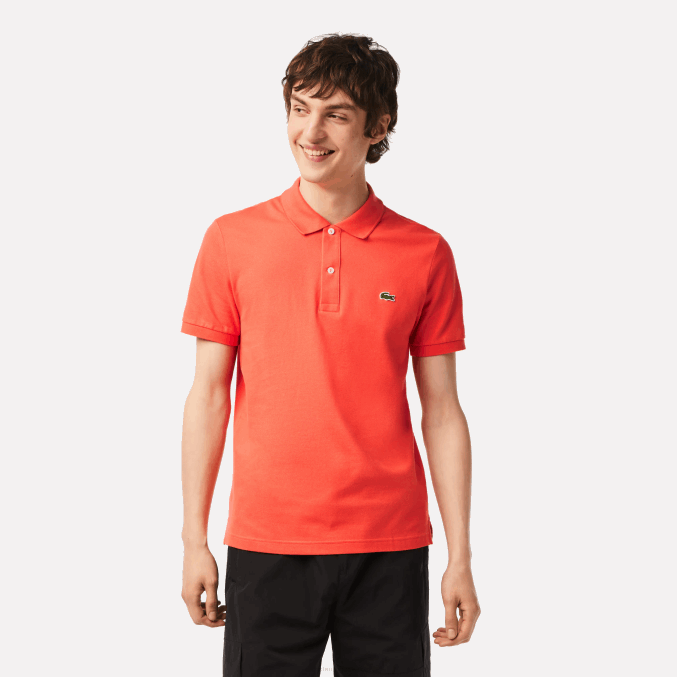 naranja 02k VVL0A200 hombres Lacoste polo original l.12.12 slim fit