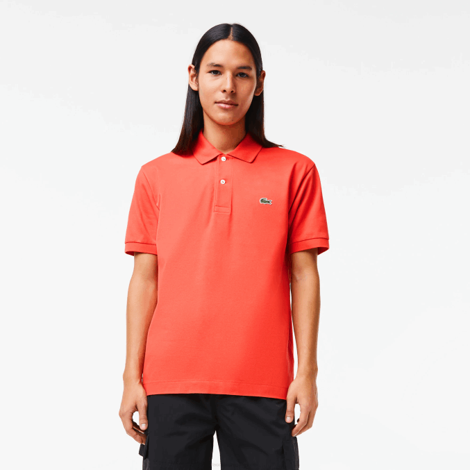 naranja 02k VVL0A221 hombres Lacoste polo original l.12.12