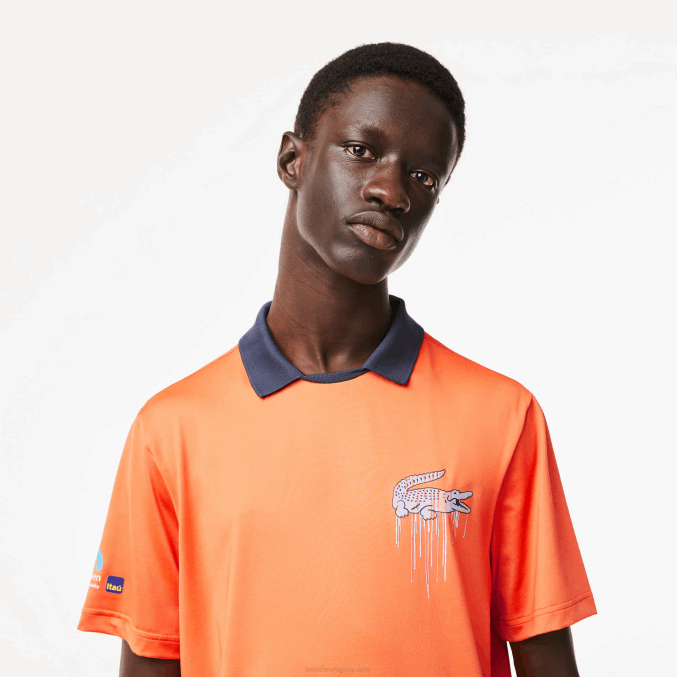 naranja 5qp VVL0A244 hombres Lacoste polo sport miami edición abierta