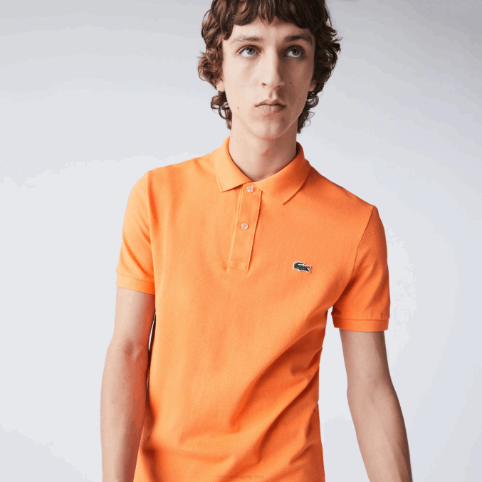 naranja npb VVL0A943 hombres Lacoste polo original l.12.12 slim fit