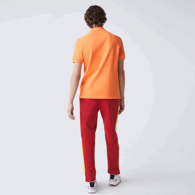 naranja npb VVL0A943 hombres Lacoste polo original l.12.12 slim fit