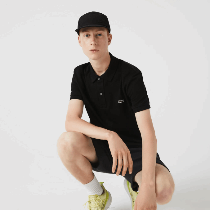 negro 031 VVL0A160 hombres Lacoste polo original l.12.12 slim fit