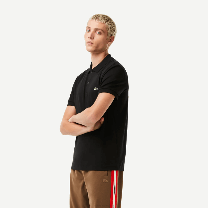 negro 031 VVL0A807 hombres Lacoste polo de algodón pima regular fit
