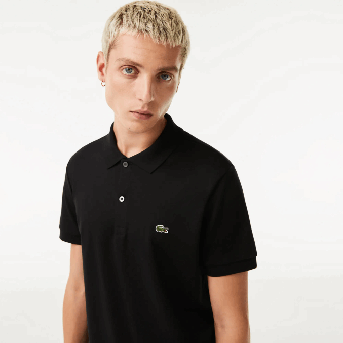 negro 031 VVL0A807 hombres Lacoste polo de algodón pima regular fit