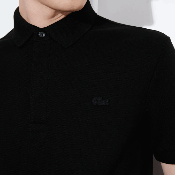 negro 031 VVL0A81 hombres Lacoste polo de piqué de algodón elástico smart paris