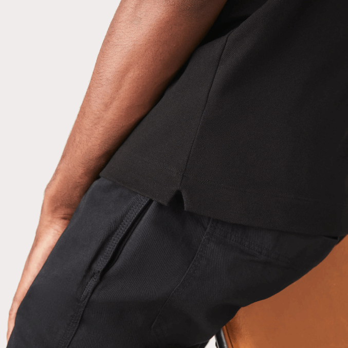 negro 031 VVL0A81 hombres Lacoste polo de piqué de algodón elástico smart paris