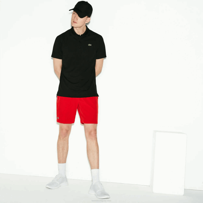 negro 031 VVL0A886 hombres Lacoste Polo piqué sport transpirable anti-uv