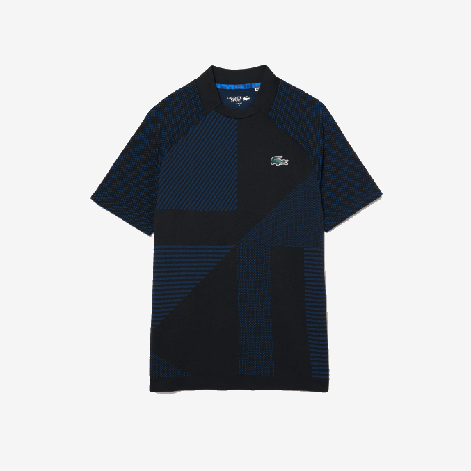 negro azul 985 VVL0A770 hombres Lacoste Polo de tenis sport slim fit sin costuras