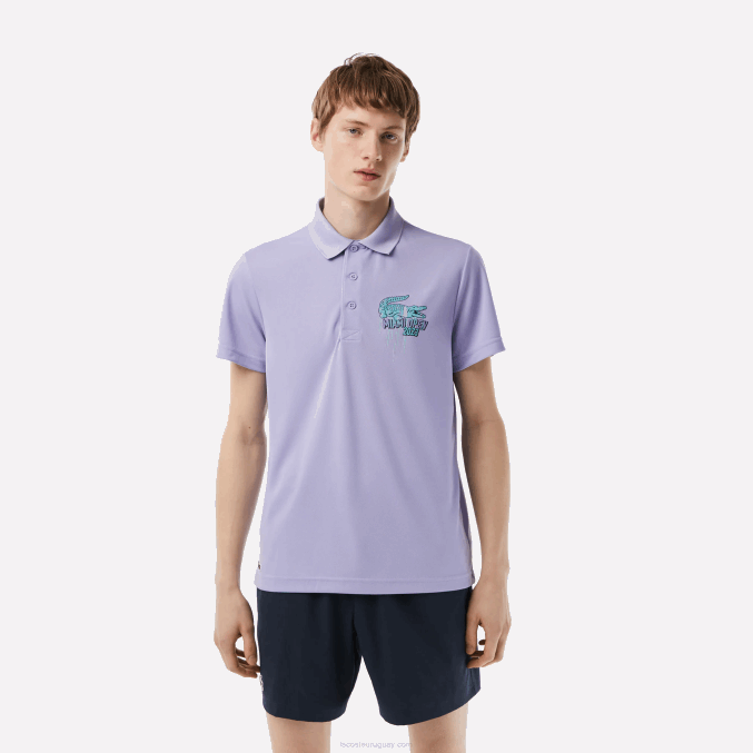 púrpura 3k0 VVL0A207 hombres Lacoste sport miami polo de piqué edición abierta