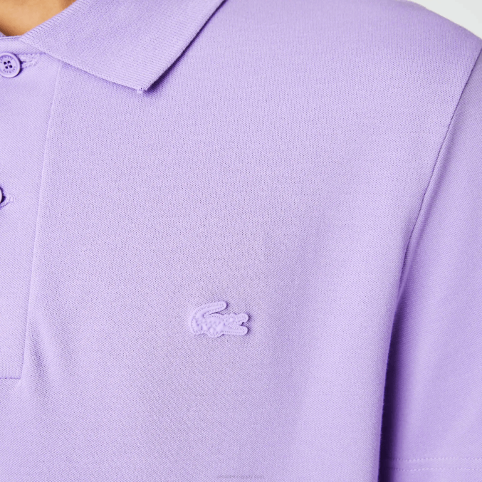 púrpura gfu VVL0A602 hombres Lacoste polo de piqué de algodón transpirable de movimiento activo