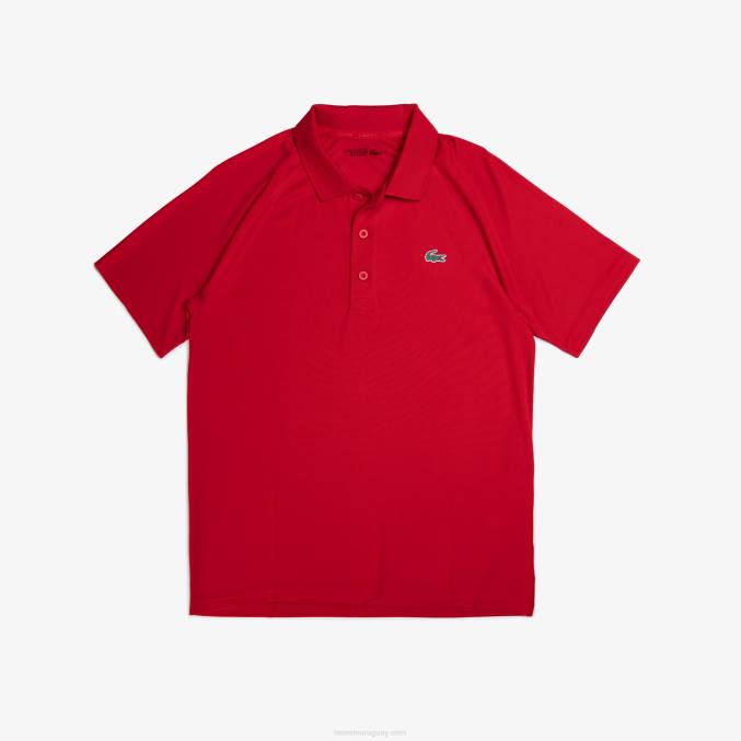 rojo 240 VVL0A657 hombres Lacoste polo deportivo transpirable resistente a la abrasión interlock