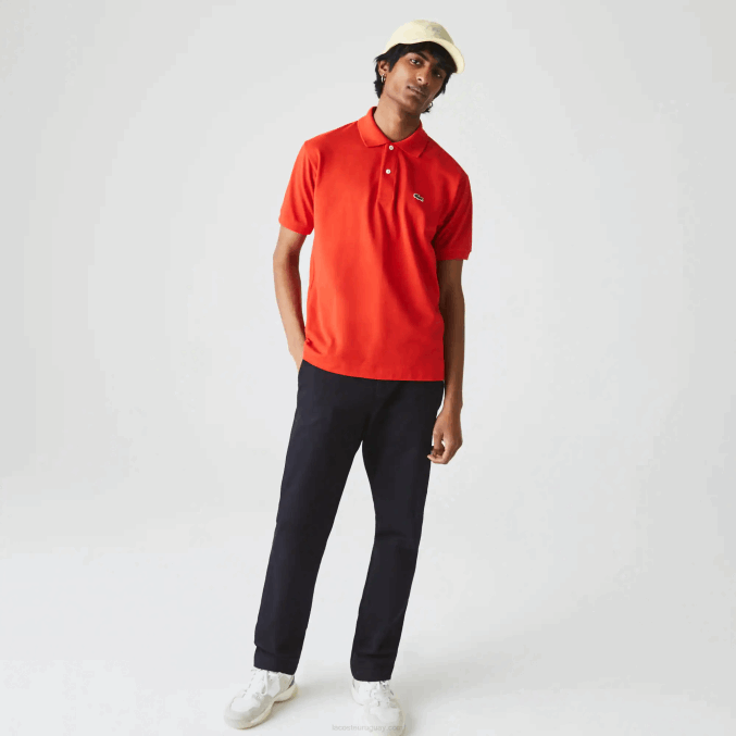 rojo f8m VVL0A905 hombres Lacoste polo original l.12.12