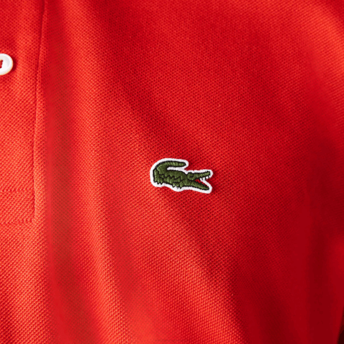 rojo f8m VVL0A905 hombres Lacoste polo original l.12.12