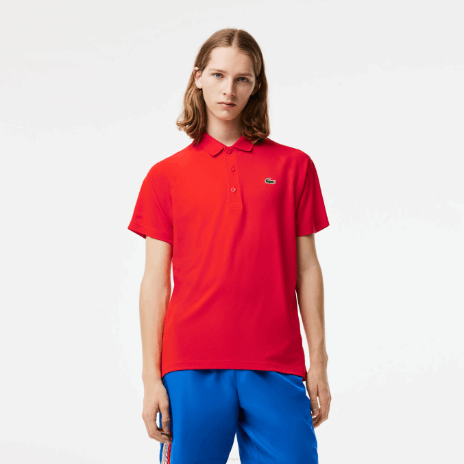 rojo s5h VVL0A163 hombres Lacoste polo deportivo transpirable resistente a la abrasión interlock