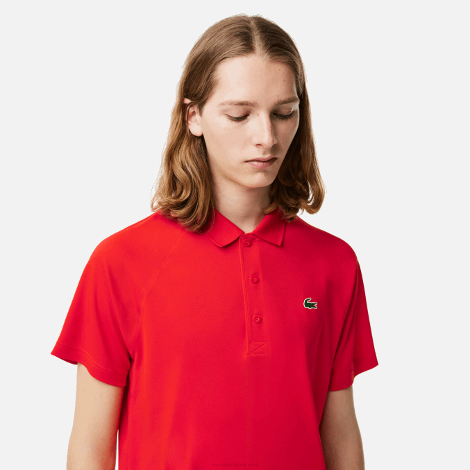 rojo s5h VVL0A163 hombres Lacoste polo deportivo transpirable resistente a la abrasión interlock