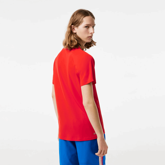 rojo s5h VVL0A163 hombres Lacoste polo deportivo transpirable resistente a la abrasión interlock