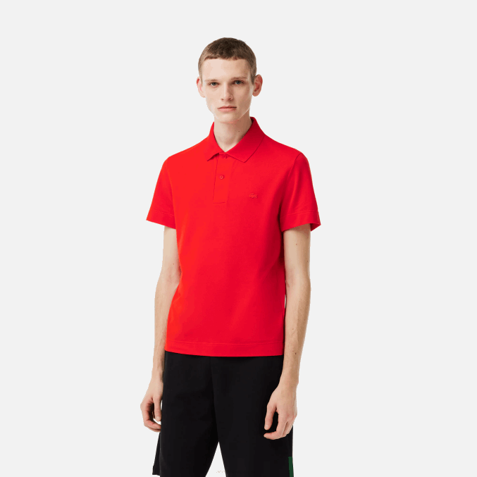 rojo s5h VVL0A172 hombres Lacoste polo de piqué de algodón transpirable de movimiento activo