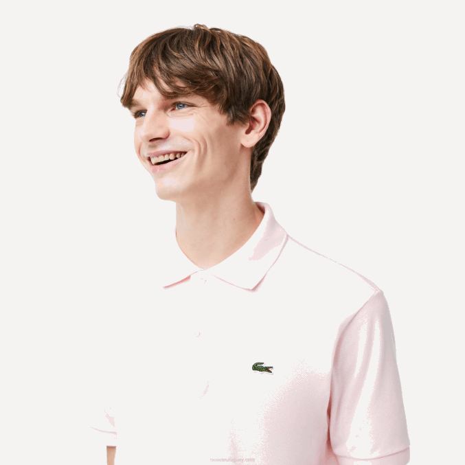 rosa claro t03 VVL0A703 hombres Lacoste polo original l.12.12