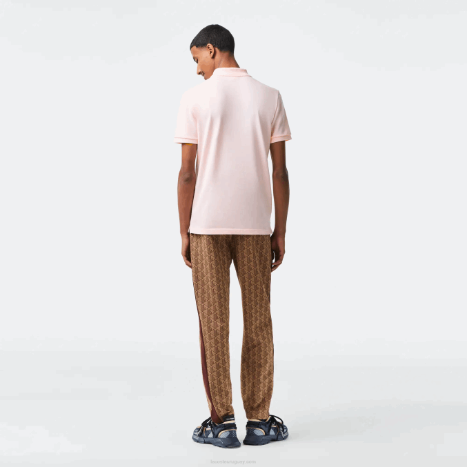 rosa claro t03 VVL0A740 hombres Lacoste polo original l.12.12 slim fit