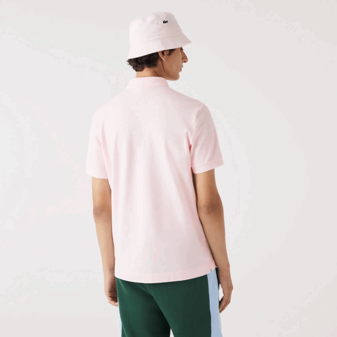 rosa claro t03 VVL0A835 hombres Lacoste polo de piqué de algodón elástico smart paris