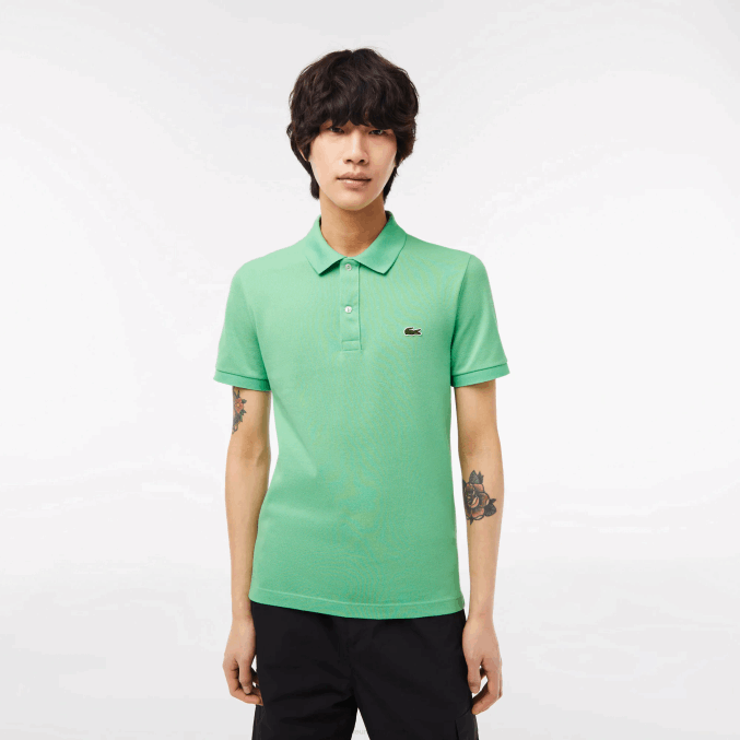ttf verde VVL0A218 hombres Lacoste polo original l.12.12 slim fit