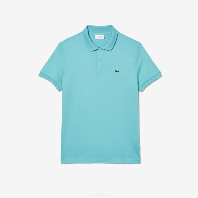 turquesa bvg VVL0A257 hombres Lacoste polo de algodón pima regular fit