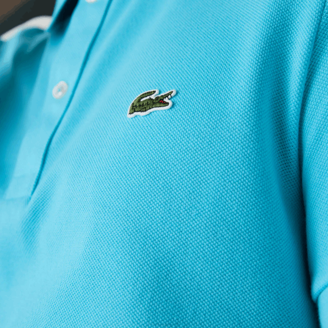 turquesa hl5 VVL0A935 hombres Lacoste polo original l.12.12 slim fit