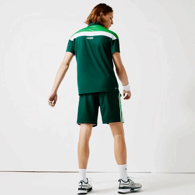 verde negro blanco zqg VVL0A1312 hombres Lacoste polo deportivo regular fit de piqué termorregulador