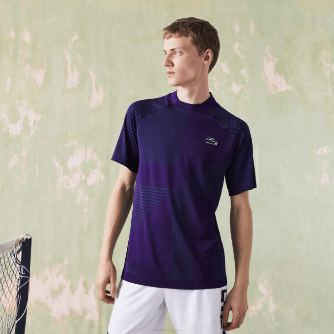 violeta verde xd4 VVL0A773 hombres Lacoste Polo de tenis sport slim fit sin costuras