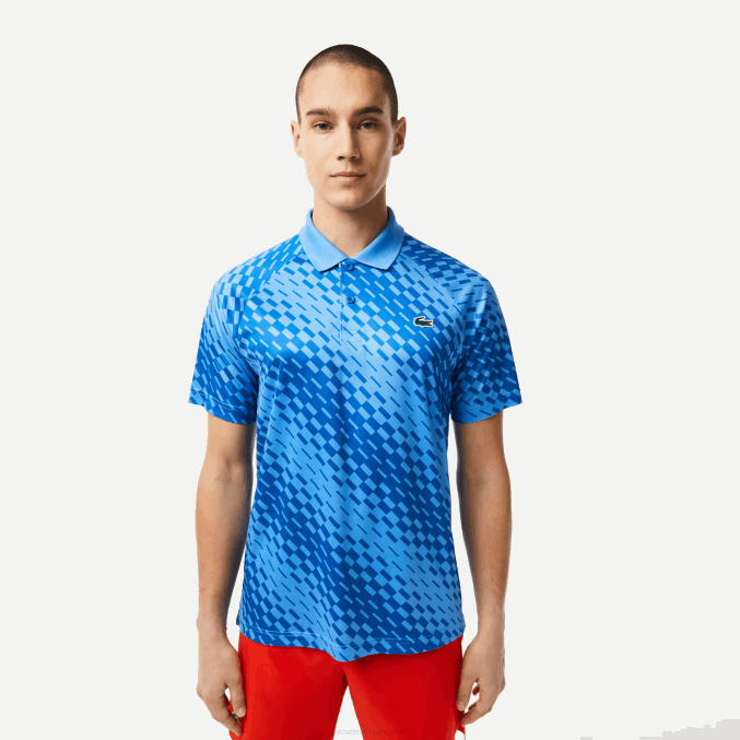 yiq azul VVL0A108 hombres Lacoste tenis x novak djokovic versión fan polo