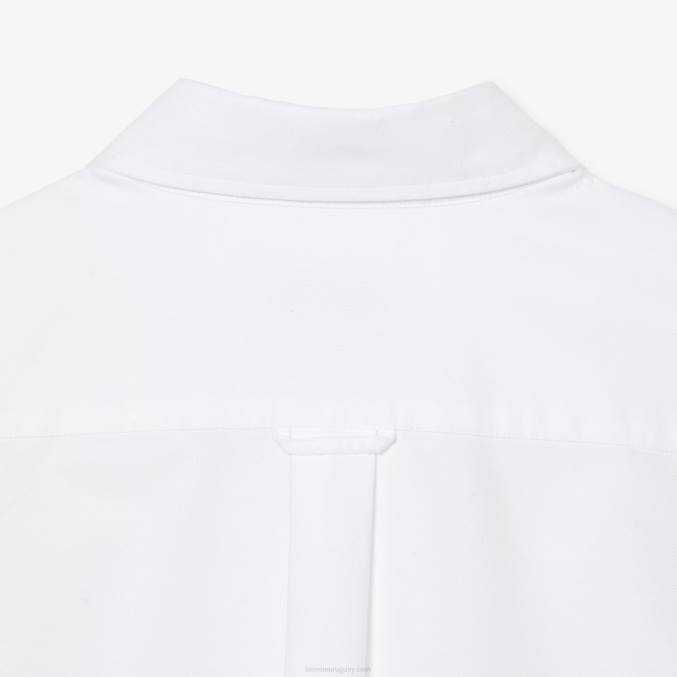 blanco 001 VVL0A1467 hombres Lacoste camisa regular fit de algodón oxford
