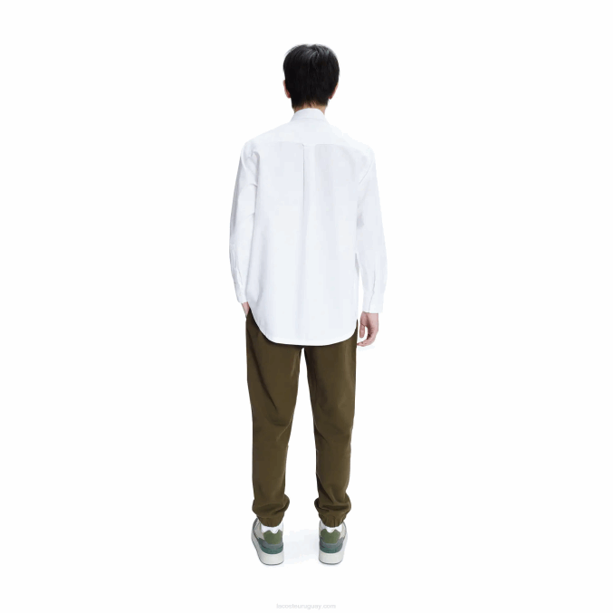 blanco 001 VVL0A1631 hombres Lacoste a.p.c. camisa holgada de algodón