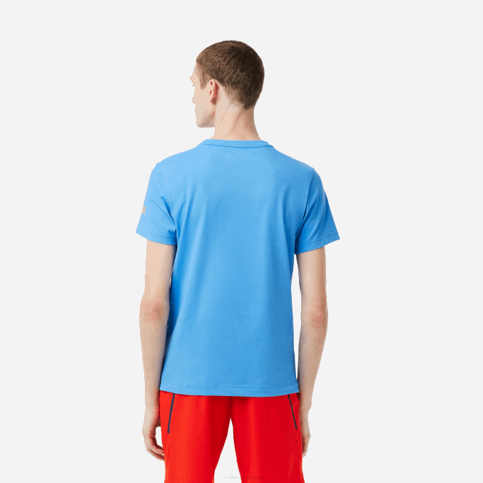 azul l99 VVL0A152 hombres Lacoste camiseta tenis x novak djokovic