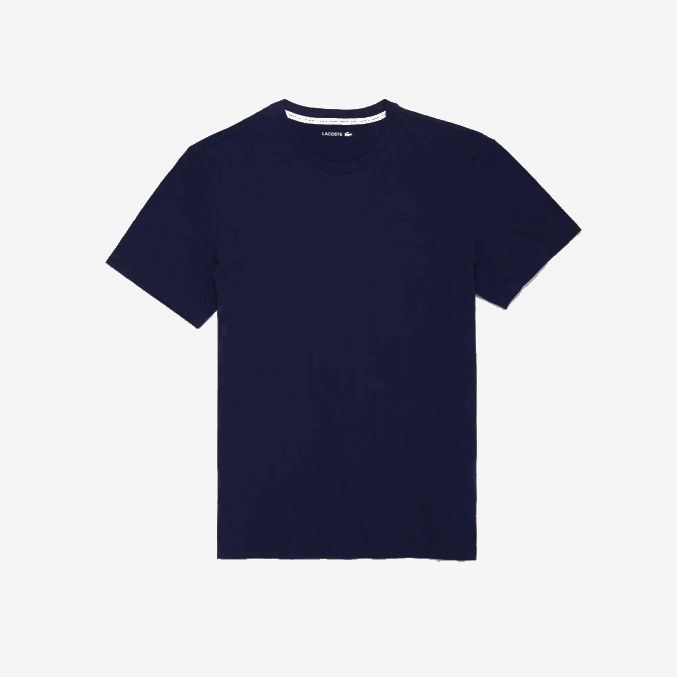 azul marino 166 VVL0A1384 hombres Lacoste camiseta de salón de manga corta