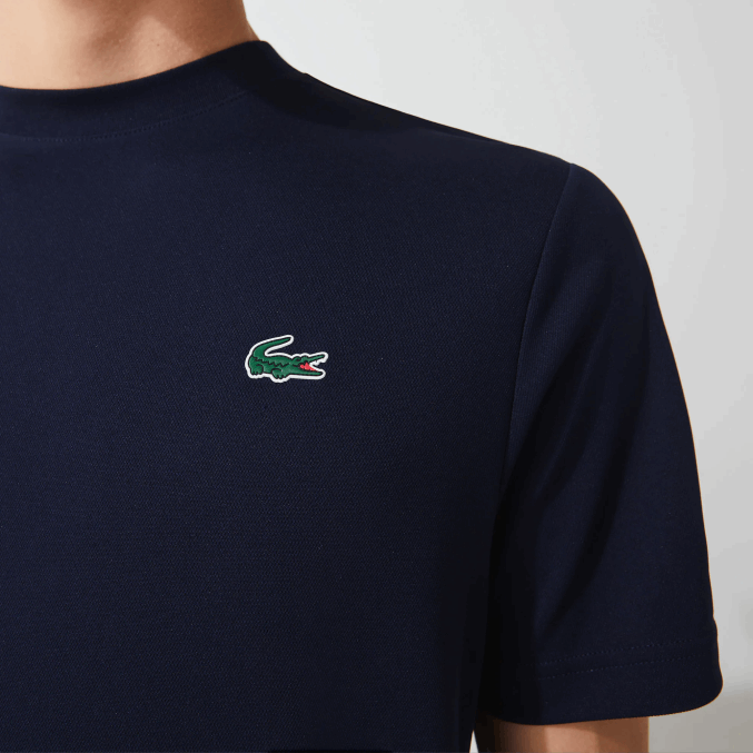 azul marino 166 VVL0A670 hombres Lacoste camiseta sport piqué transpirable