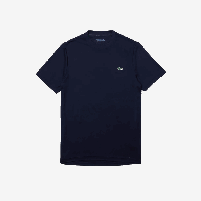 azul marino 166 VVL0A670 hombres Lacoste camiseta sport piqué transpirable
