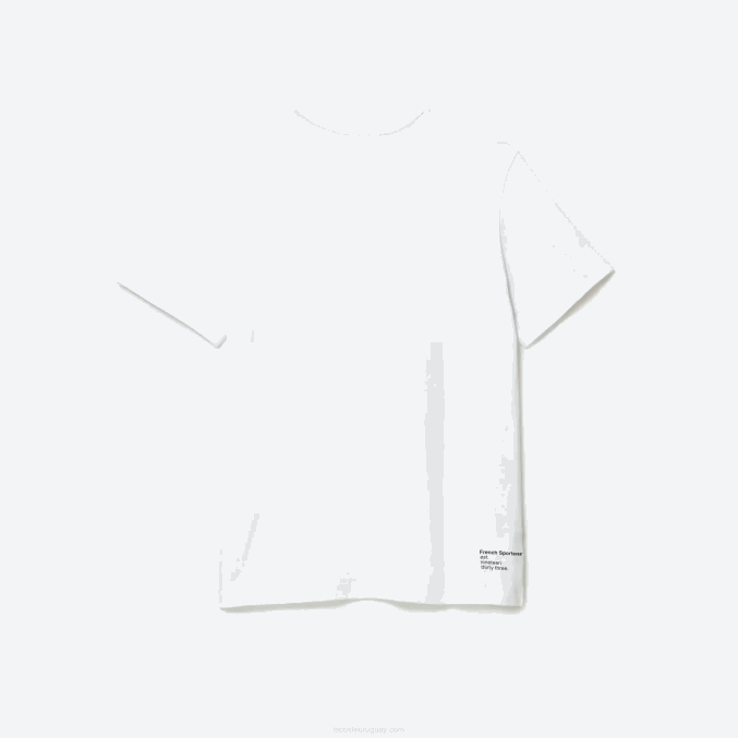 blanco 001 VVL0A103 hombres Lacoste playera regular fit de jersey de algodón