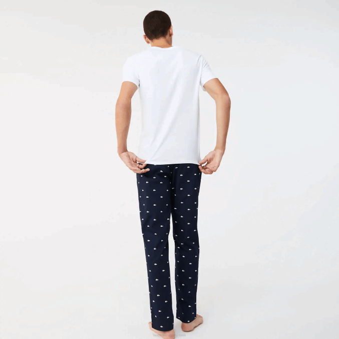 blanco 001 VVL0A1345 hombres Lacoste Pack de 3 camisetas lisas