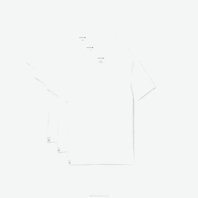 blanco 001 VVL0A1345 hombres Lacoste Pack de 3 camisetas lisas