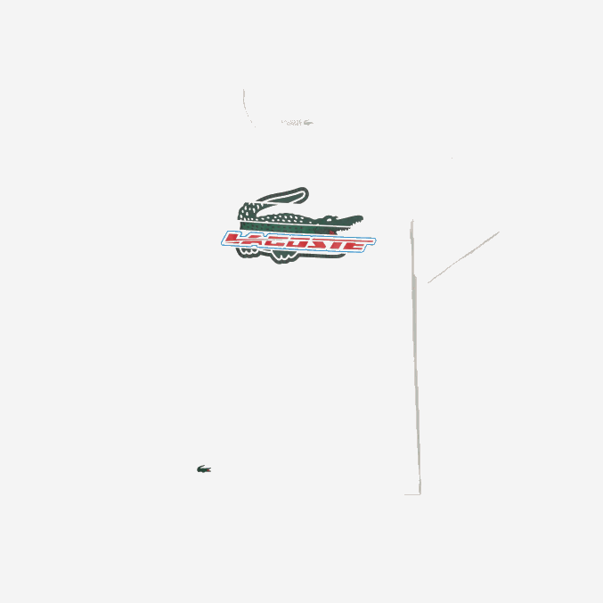 blanco 001 VVL0A141 hombres Lacoste camiseta sport regular fit de algodón orgánico
