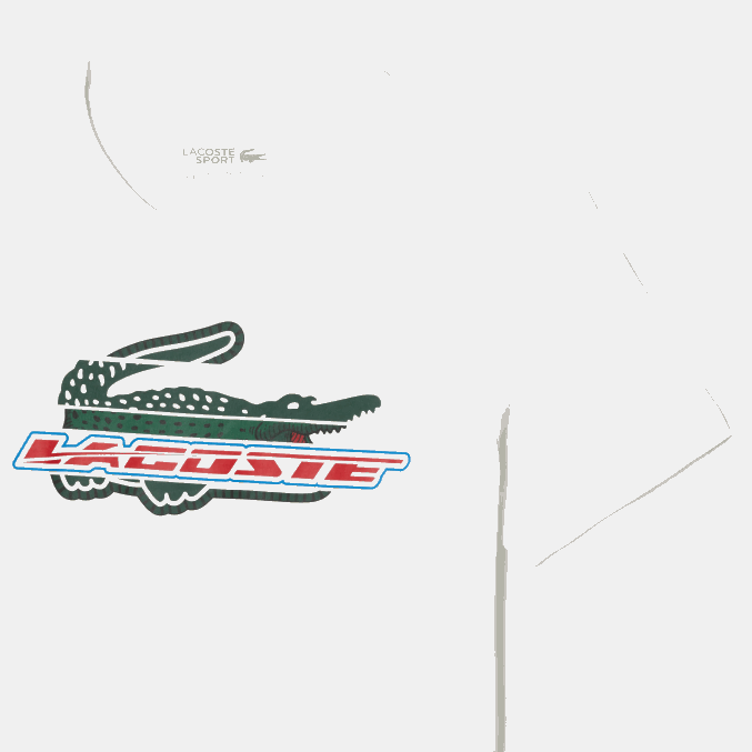 blanco 001 VVL0A141 hombres Lacoste camiseta sport regular fit de algodón orgánico