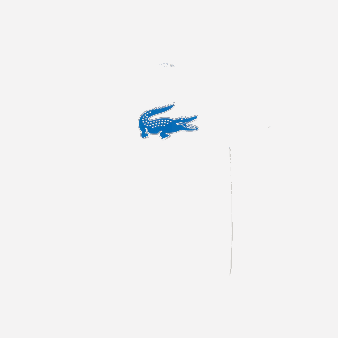 blanco azul cualquiera VVL0A122 hombres Lacoste Camiseta deportiva de punto transpirable con estampado de cocodrilo en 3D